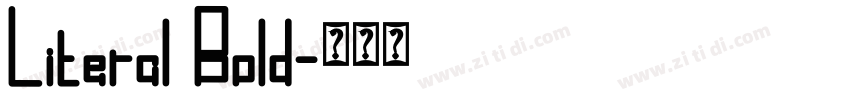 Literal Bold字体转换